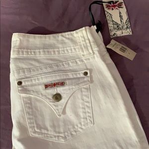 Hudson boot leg jeans size 27 white NWT